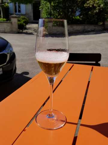 The just disgorged 2006 shines in the glass.jpg