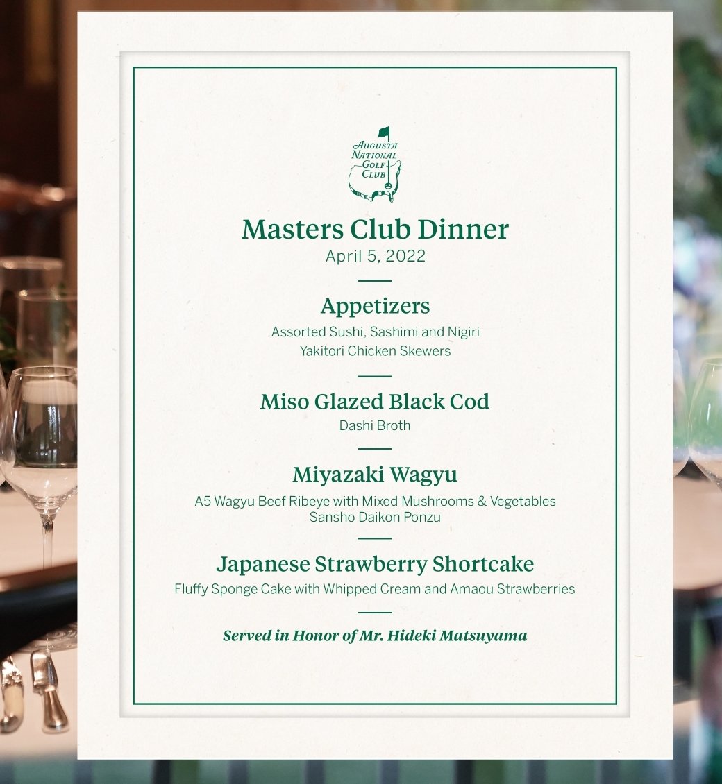 Masters 2022 Champions Dinner WINE PAIRING??? WINE TALK WineBerserkers