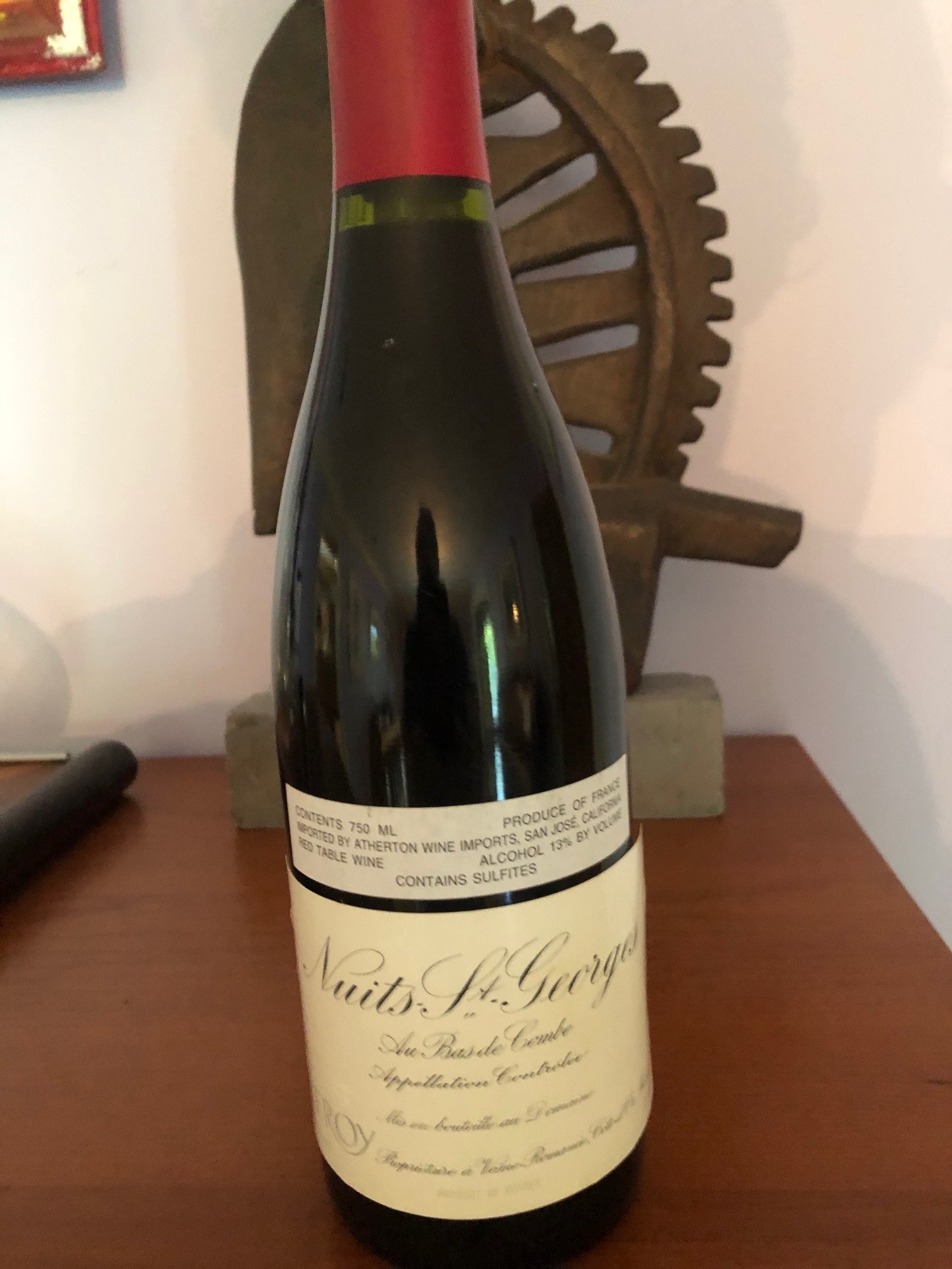 TN: 1995 Domaine Leroy Nuits St. Georges Au Bas de Combe - WINE