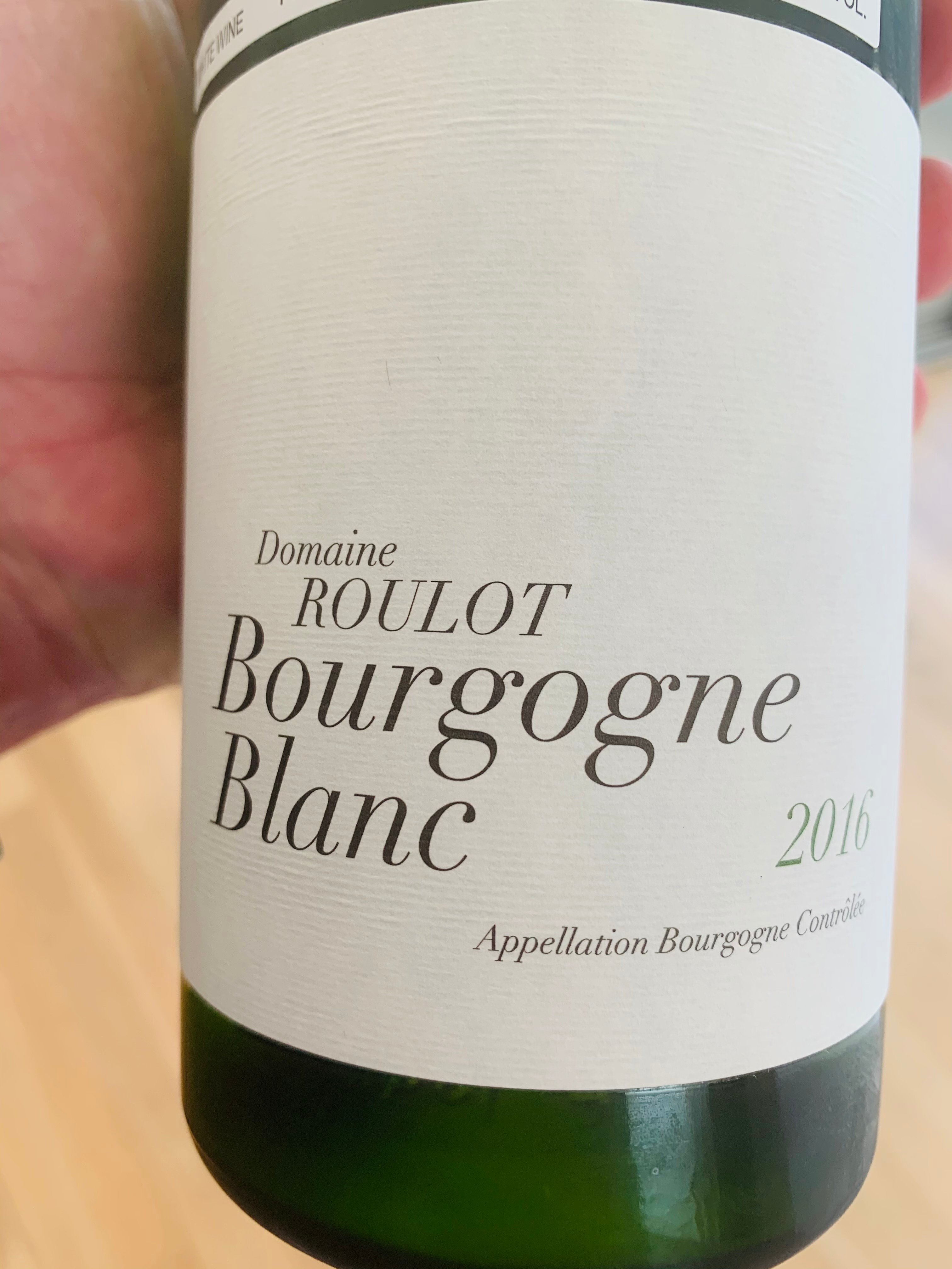 TN: 2016 Domaine Roulot Bourgogne Blanc (France, Burgundy