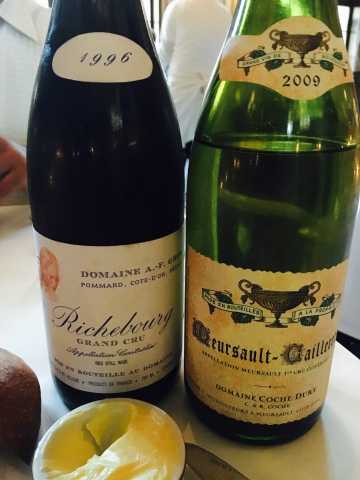 2009 Coche Caillerets, 1996 A-F Gros Richebourg and Ad Hoc Fried