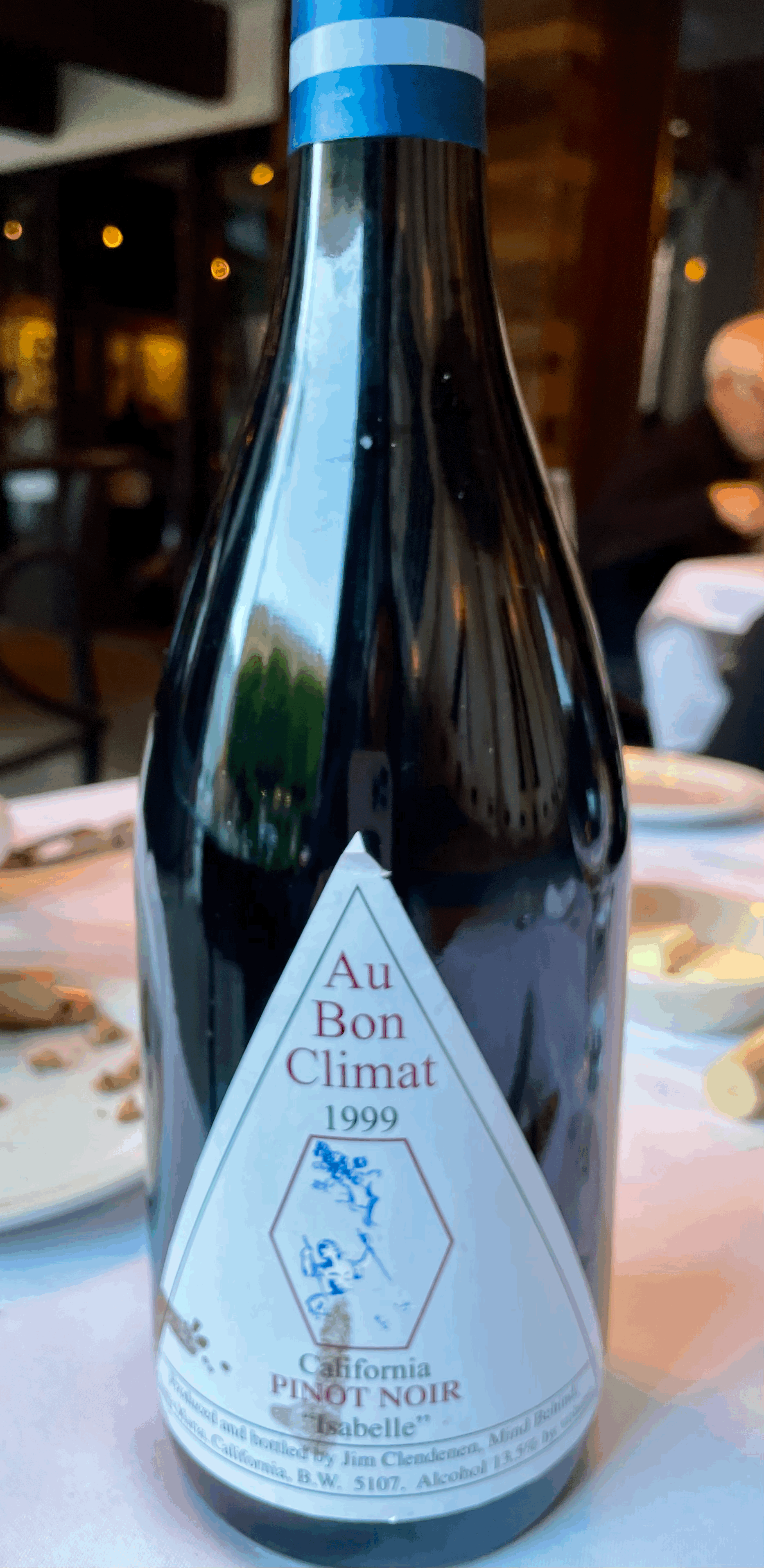 My best wine in 2021: 1999 Au Bon Climat Isabelle Pinot Noir
